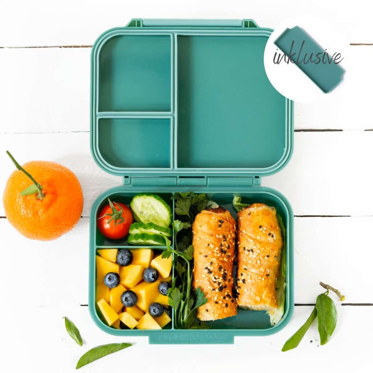 Lekkabox Znünibox aus Titan in der Farbe Forest, erhältlich im Bärechind in Winterthur, Zürich Schweiz.