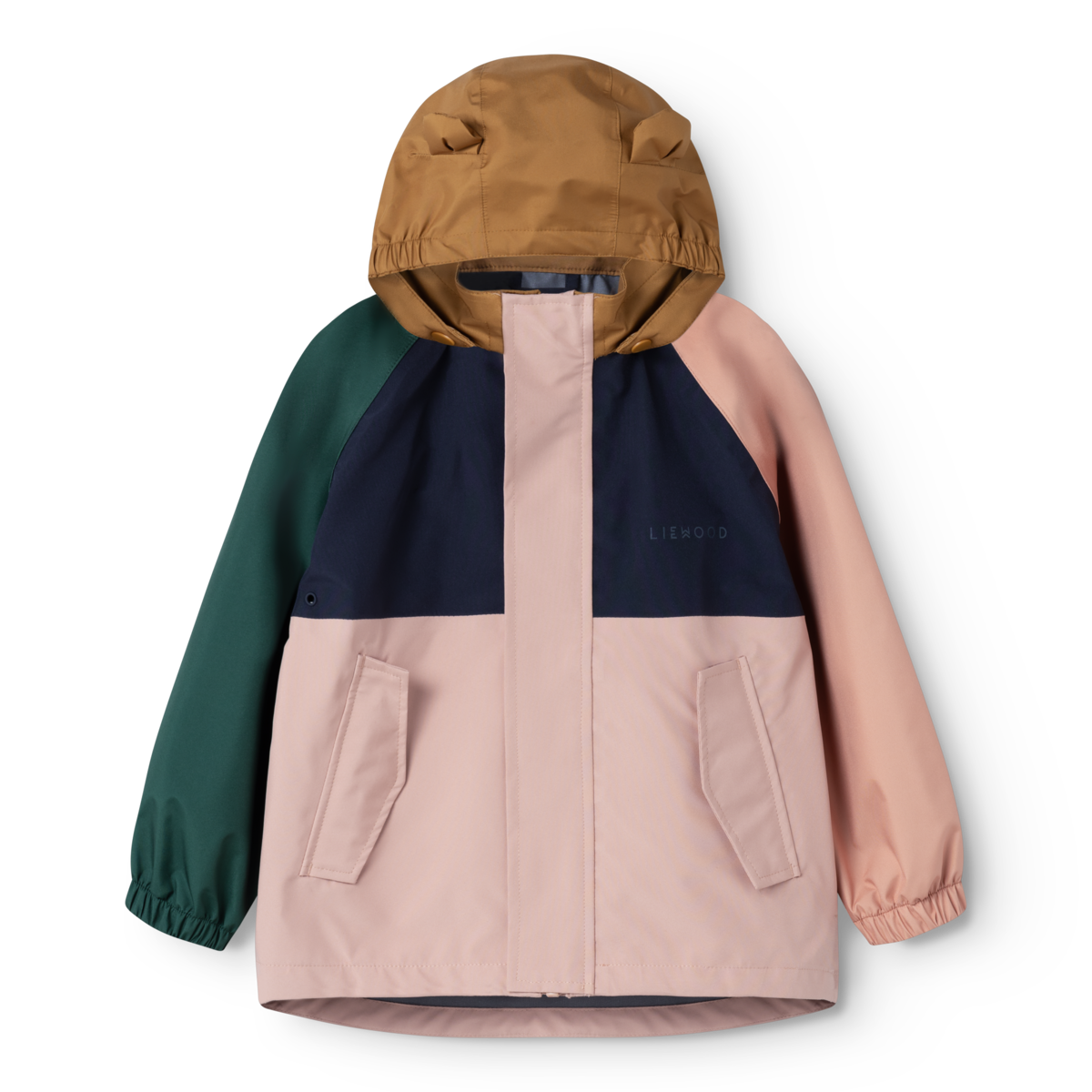 Liewood Manu Regenjacke für kleinere Kinder mit Kapuze in Pale Tuscany Multi Mix, Bärechind Winterthur, Zürich, Schweiz.