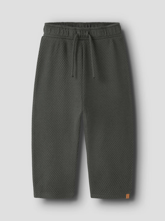 Baumwolle Baggy Hose von Lil'Atelier mit Strukturmuster in Kambaba, Vorderansicht