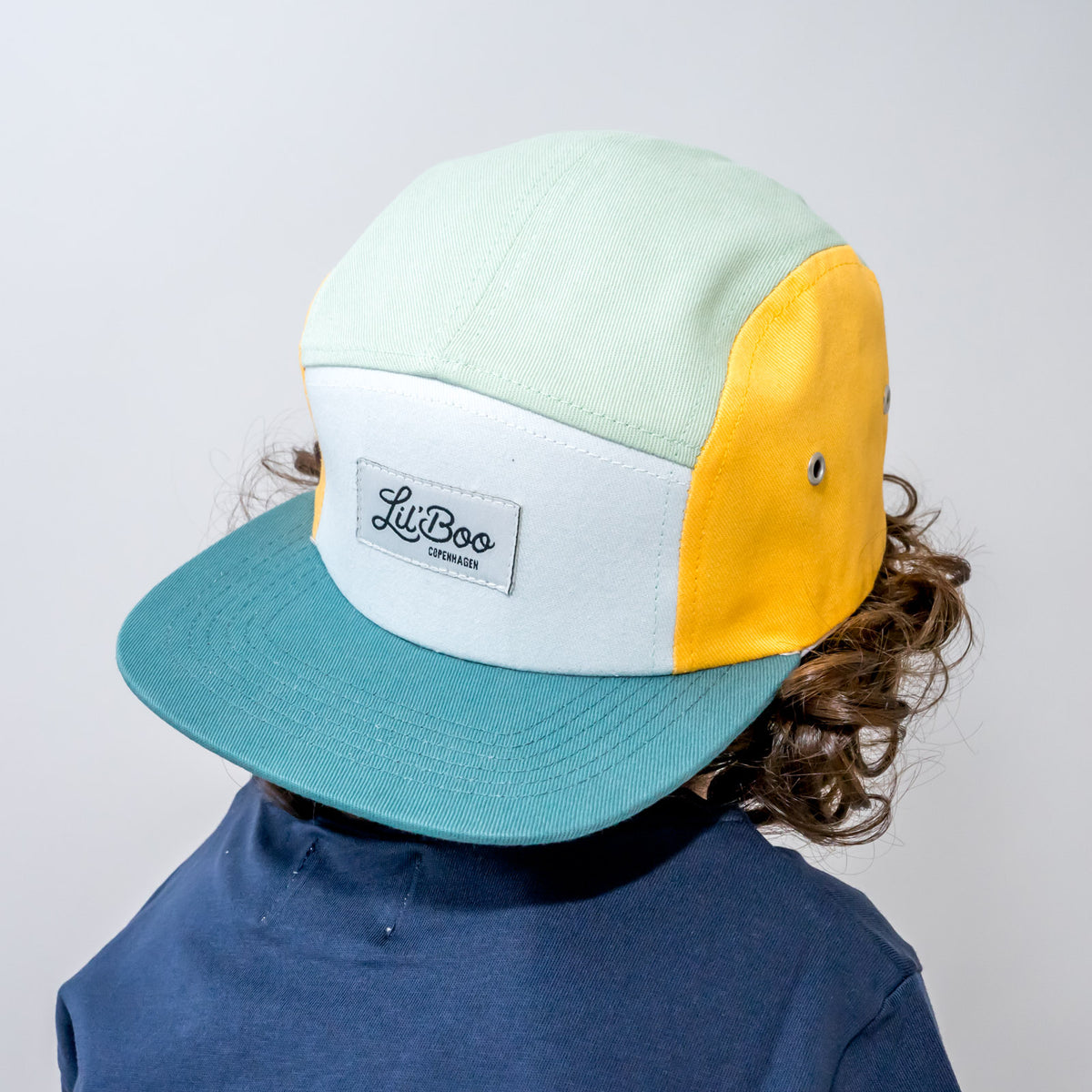 Lil Boo Kinder Cap Block Yellow Green leichte Sommer Cap für Kinder im Bärechind Winterthur