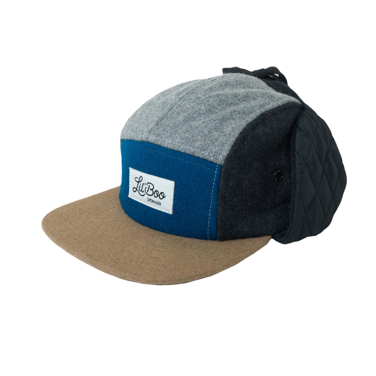 Lil’ Boo 5-Panel Schirmmütze mit Ohrenklappen für Kinder – erhältlich bei Bärechind in Winterthur, Schweiz