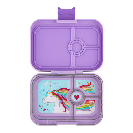 Kinder Lunchbox mit Einhorn-Motiv in Lila – praktische Lunchbox für Kindergarten und Schule