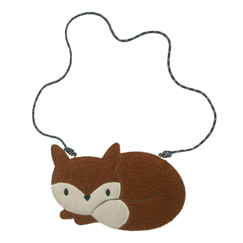 Mimi & Lula Fuchs Tasche für Kinder aus weichem Fleece, erhältlich im Bärechind Schweiz.
