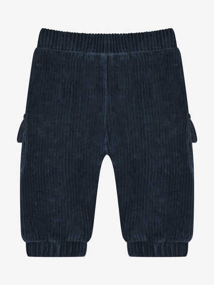 Minymo Cordvelourhose in Midnight Navy, Rückansicht