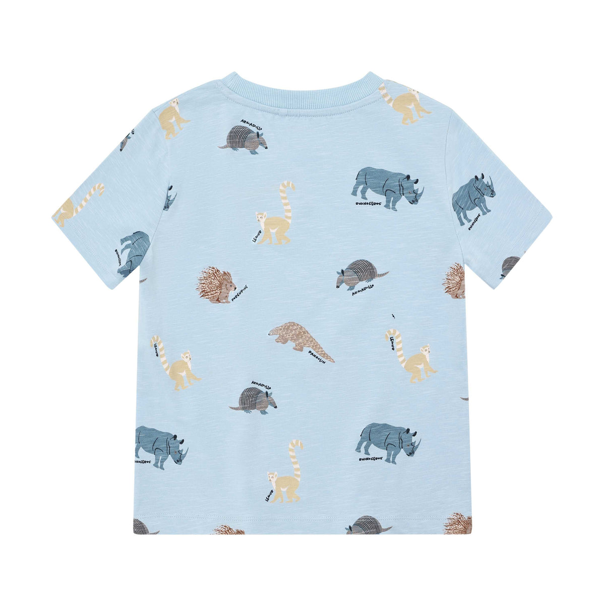 MINYMO Kinder T-Shirt Safari hellblau aus Bio Baumwolle im Bärechind Winterthur Schweiz