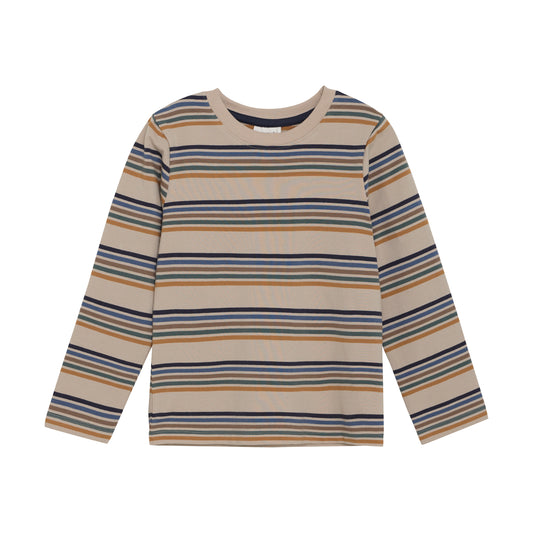 MINYMO Langarmshirt aus Baumwolle mit Streifen, Vorderseite – erhältlich bei Bärechind in Winterthur, Zürich, Schweiz.