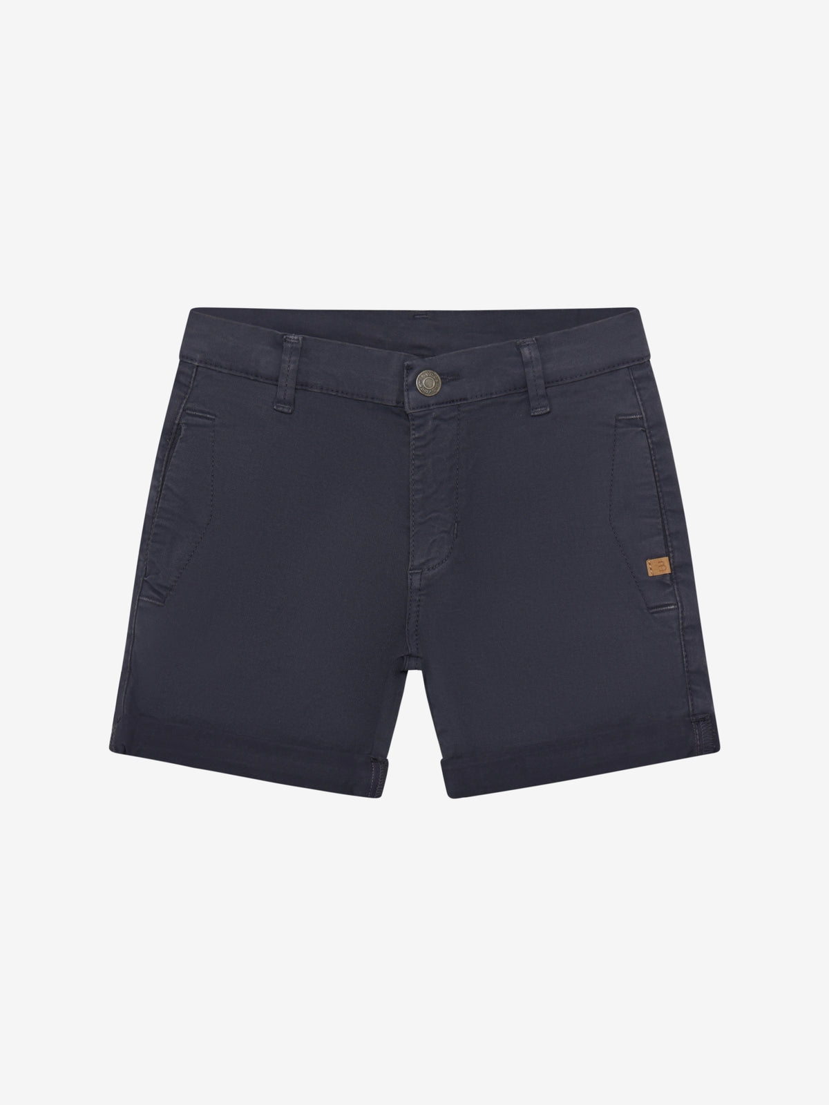 Navy Kinder Shorts aus Twill Baumwolle von Minymo im Bärechind Kinderladen Winterthur Zürich Schweiz