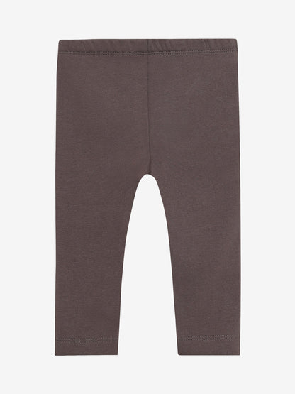 Minymo Sweat Leggings Baby in Plum Truffle, Rückansicht