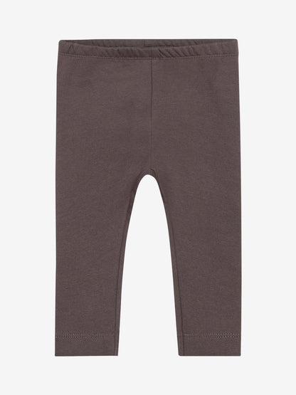 Minymo Sweat Leggings Baby in Plum Truffle, Vorderansicht