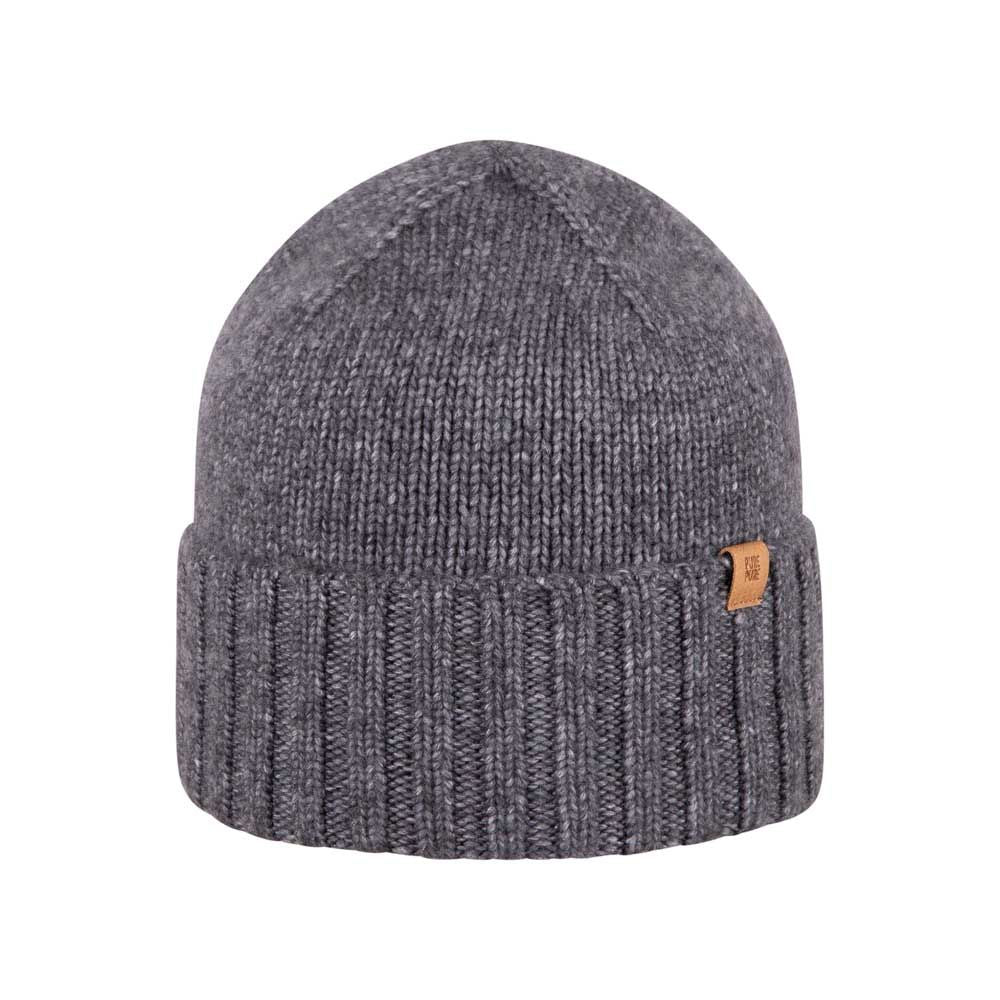 Beanie Merino, schiefer-grau