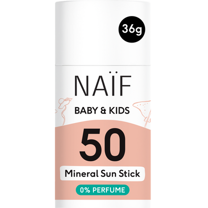 NAÏF Sonnenschutzstick Baby und Kind LSF 50 36g mineralischer Sonnenschutz ohne Parfüm Kinderladen Bärechind Winterthur Schweiz
