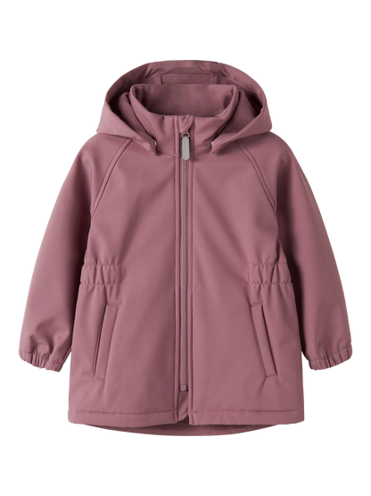 Name It Kinder Softshelljacke in Mauve mit Kapuze im Bärechind Winterthur Schweiz