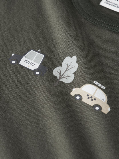 Bärechind, Name It Merino Langarmshirt Mulled Basil, Detailansicht Automotiv