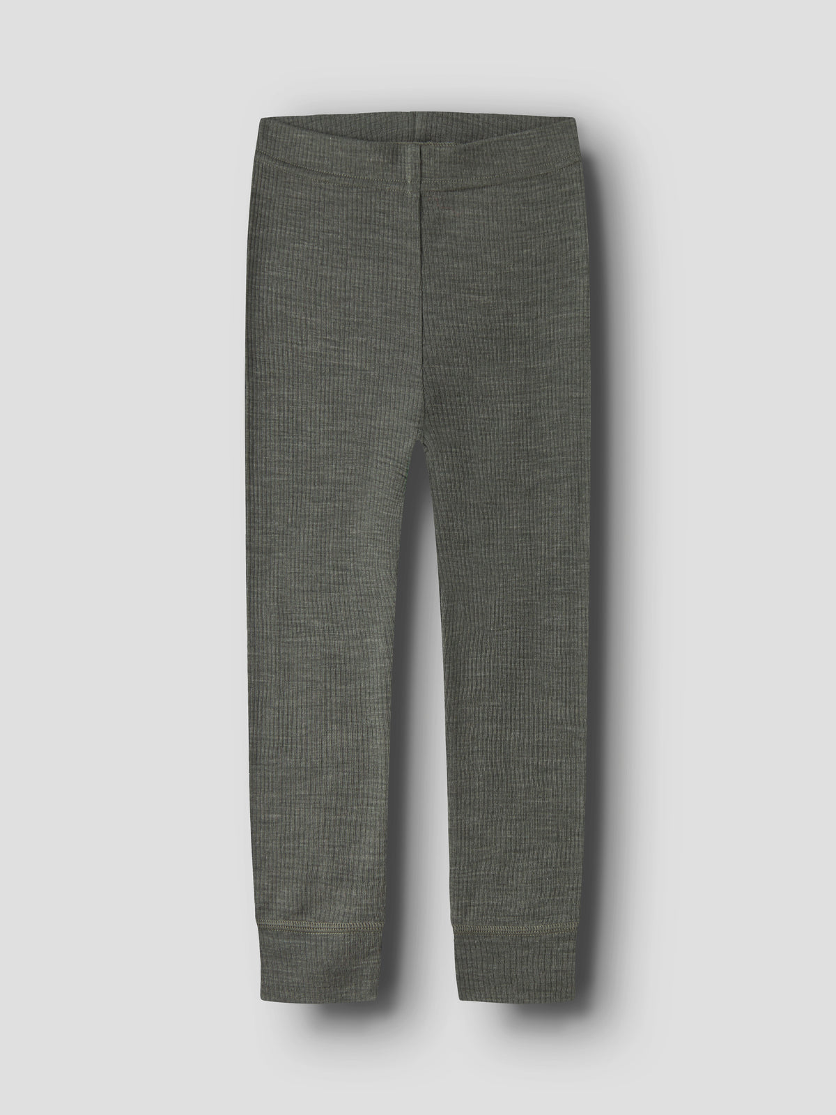 Name It Merino Leggings in Dunkelgrün, Vorderansicht