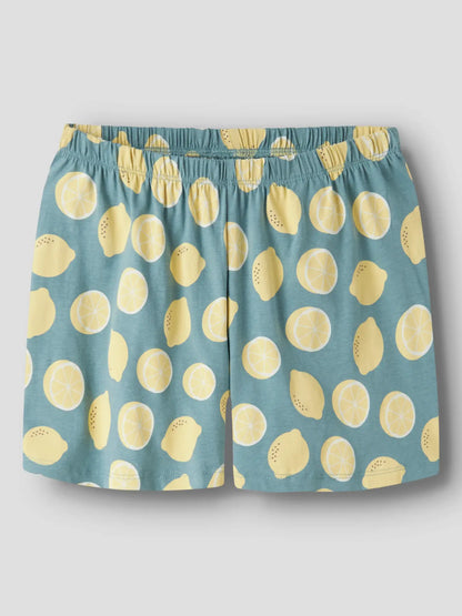 Detailansicht Pyjama-Shorts mit Zitronenprint von NAME IT – Bärechind Winterthur Zürich Schweiz