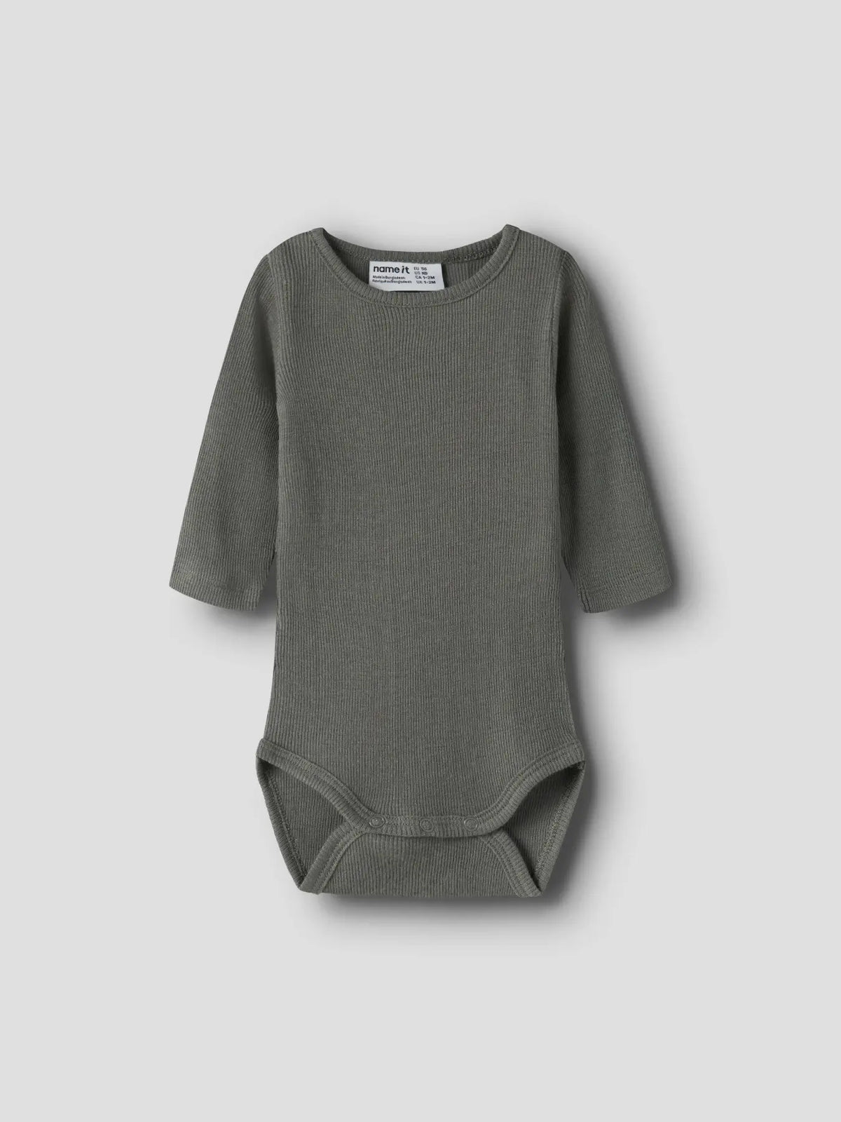 Name it Wolle-Seide Body in Mulled Basil, Vorderansicht