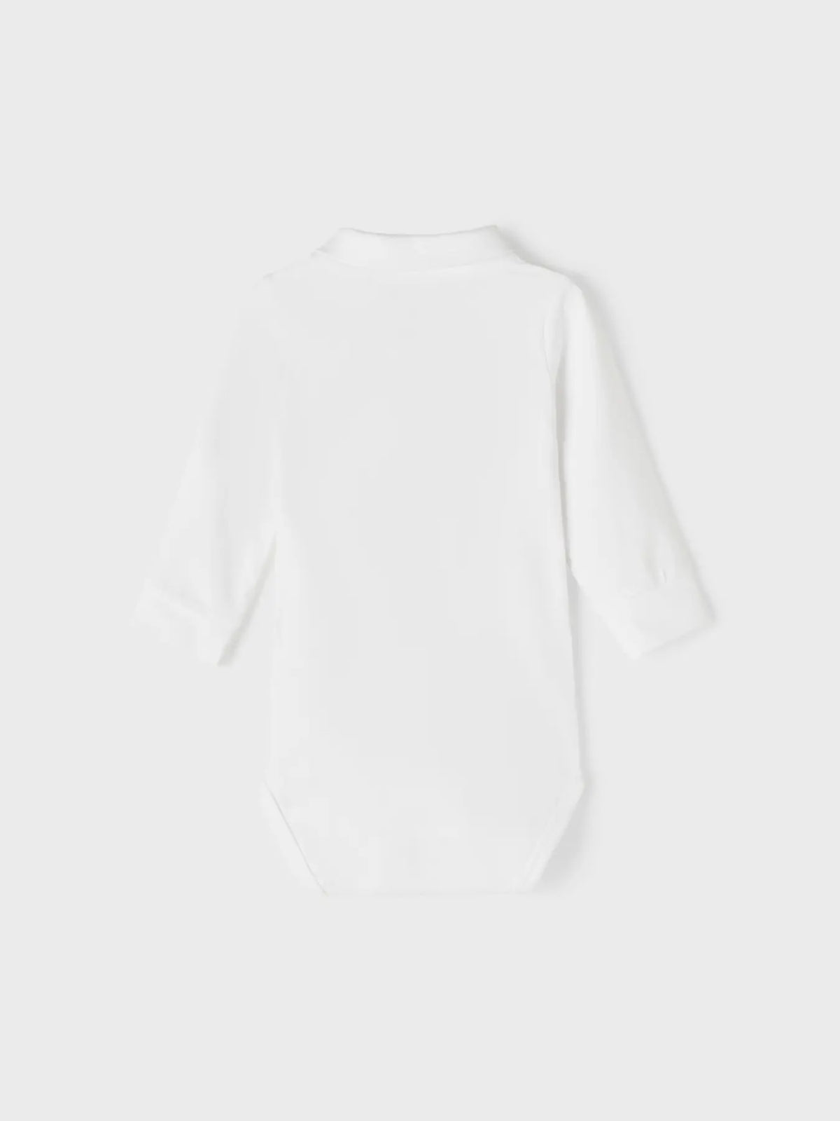Rückansicht Polo-Body Bright White von NAME IT aus Bio-Baumwolle, Bärechind Winterthur Zürich Schweiz.