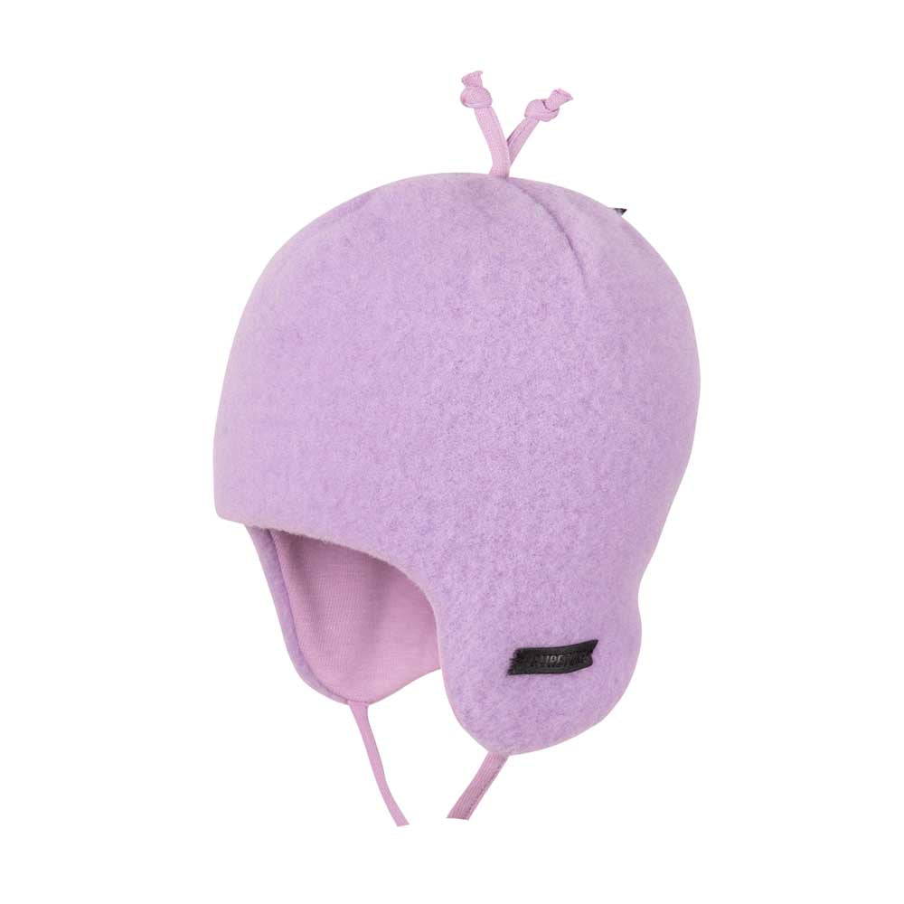 Pure Pure Wollfleece Baby-Bindemütze in Lilac bei Bärechind
