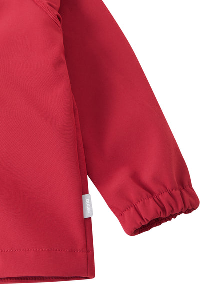 Ärmel mit elastischem Abschluss der Reima Vantti Softshelljacke Cranberry