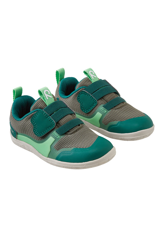 ReimaTec Barfussschuhe Tepastelu in Greyish Green für Kinder – wasserdichte Barfussschuhe mit flexibler Sohle