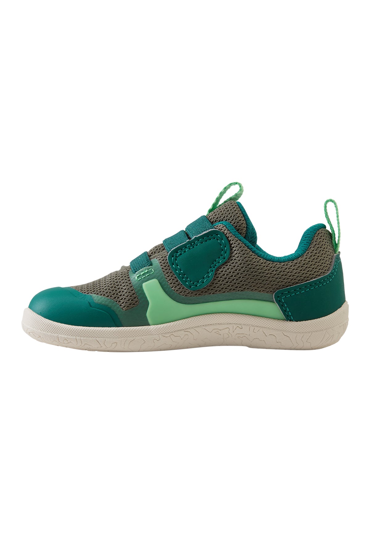 Seitenansicht der ReimaTec Tepastelu Barfussschuhe – leichter, wasserdichter Kinderschuh für Alltag und Kita