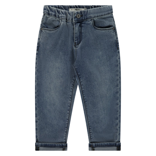 Denim-Hose von Stains and Stories mit weiterem Schnitt in Mid Grey Blue. Tolle  Kinderhose in Winterthur