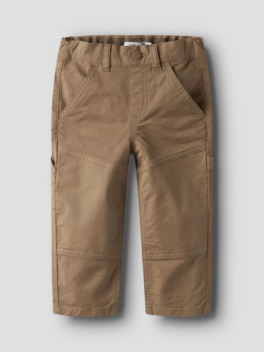 Kinder Twillhose in der Farbe Kelp aus Bio- und Recyclingbaumwolle, Name It, bei Bärechind in Winterthur, Zürich Schweiz