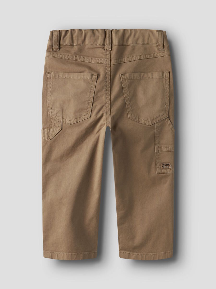 Rückansicht Kinder Twillhose mit Taschen in Kelp, Name It bei Bärechind Winterthur Zürich Schweiz