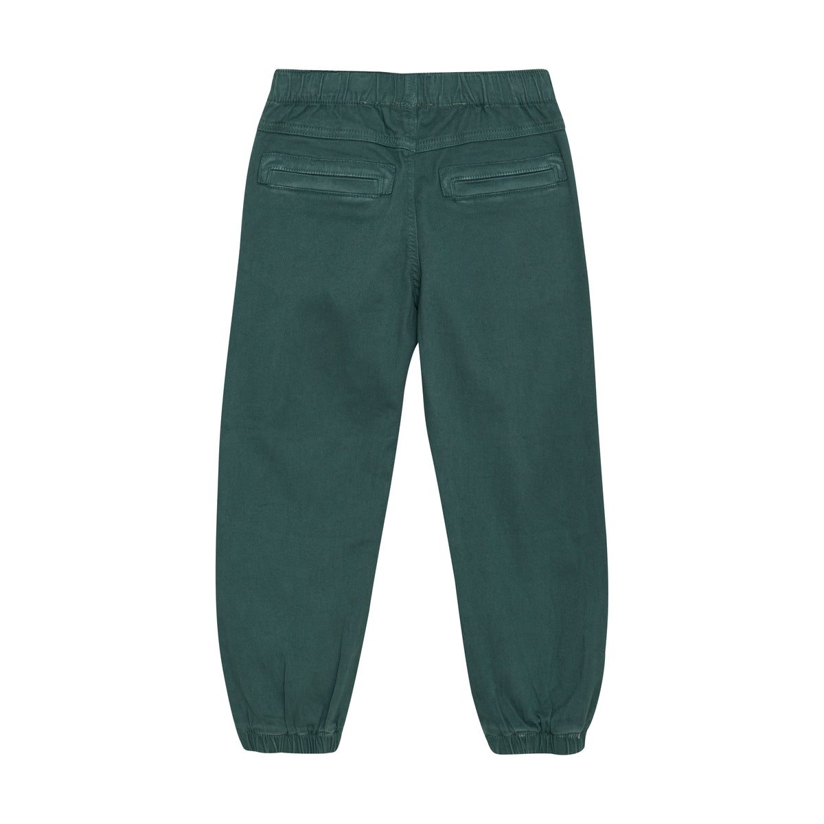 Rückseite der grünen Baumwollhose von MINYMO – Bärechind Winterthur, Zürich Schweiz.