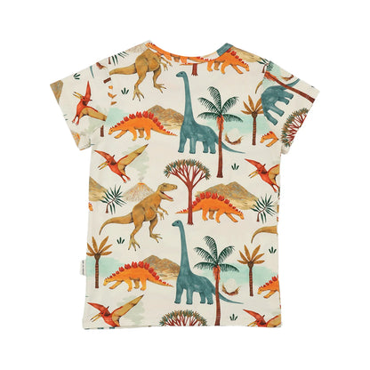 Walkiddy Kinder T-Shirt mit Dinosaurier Print aus Bio Baumwolle – erhältlich bei Bärechind Winterthur Zürich Schweiz