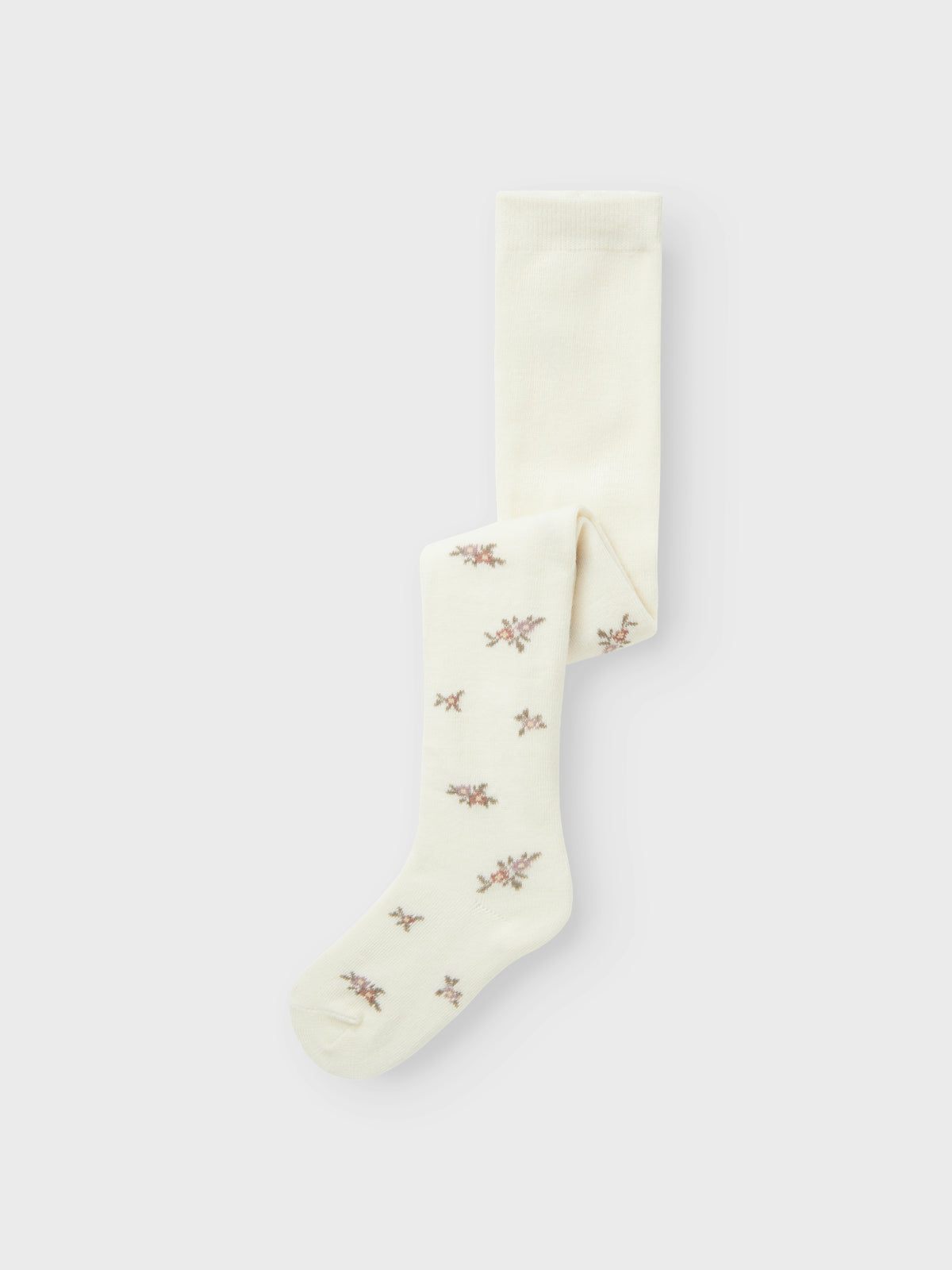 Weisse Wollstrumpfhose mit Blumenmuster für Kinder, Bärechind, Winterthur, Zürich Schweiz